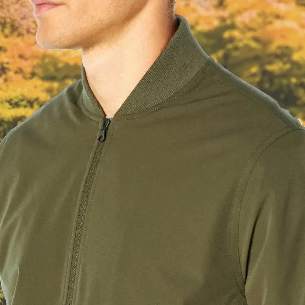 Banana Republic‎ Men's Lightly Insulated Windbreaker Bomber Jacket - Green - NWT
